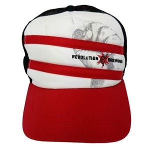 Revolution Brewing Hat Chicago Craft Beer Snapback Ball Cap Red White Blue OSFM
